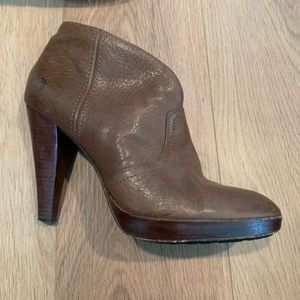 Frye heeled ankle booties